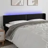 Image de vidaXL Hoofdbord LED 183x16x78/88 cm kunstleer zwart3123198