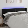 Image de vidaXL Hoofdbord LED 203x16x78/88 cm kunstleer zwart3123204