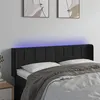 Image de vidaXL Hoofdbord LED 147x16x78/88 cm fluweel zwart3123286