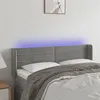 Image de vidaXL Hoofdbord LED 147x16x78/88 cm fluweel lichtgrijs3123424