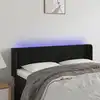 Image de Vidaxl Tête de lit avec LED, Noir, 147x16x78/88 cm, Velours
