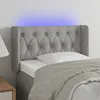 Image de vidaXL Hoofdbord LED 83x16x78/88 cm stof lichtgrijs3123546