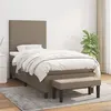Image de vidaXL Boxspring met matras stof taupe 90x190 cm3136401