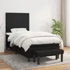Image de vidaXL Boxspring met matras stof zwart 90x200 cm3136407