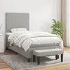 Image de vidaXL Boxspring met matras stof lichtgrijs 100x200 cm3136413