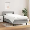 Image de vidaXL Boxspring met matras stof lichtgrijs 90x190 cm3129513
