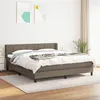 Image de vidaXL Boxspring met matras stof taupe 180x200 cm3129733
