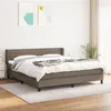 Image de vidaXL Boxspring met matras stof taupe 180x200 cm3129813