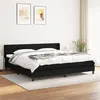 Image de vidaXL Boxspring met matras stof zwart 200x200 cm3129819