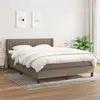 Image de vidaXL Boxspring met matras stof taupe 140x190 cm3129869