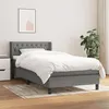 Image de vidaXL Boxspring met matras stof donkergrijs 90x200 cm3129922