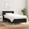 Image de vidaXL Boxspring met matras stof zwart 80x200 cm3130227