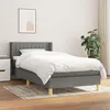 Image de vidaXL Boxspring met matras stof donkergrijs 90x190 cm3130394