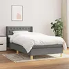 Image de vidaXL Boxspring met matras stof donkergrijs 90x190 cm3130474
