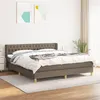 Image de vidaXL Boxspring met matras stof taupe 180x200 cm3130533