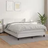 Image de vidaXL Boxspring met matras kunstleer wit 140x190 cm3130656