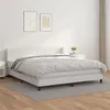 Image de vidaXL Boxspring met matras kunstleer wit 160x200 cm3130668