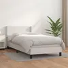Image de vidaXL Boxspring met matras kunstleer wit 100x200 cm3130704