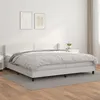 Image de vidaXL Boxspring met matras kunstleer wit 200x200 cm3130740
