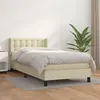 Image de vidaXL Boxspring met matras kunstleer cràmekleurig 100x200 cm3130765