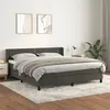 Image de vidaXL Boxspring met matras fluweel donkergrijs 180x200 cm3130914