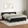 Image de vidaXL Boxspring met matras fluweel zwart 160x200 cm3130969