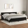 Image de vidaXL Boxspring met matras fluweel zwart 200x200 cm3131041