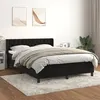 Image de vidaXL Boxspring met matras fluweel zwart 140x190 cm3131137