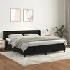 Image de vidaXL Boxspring met matras fluweel zwart 160x200 cm3131209
