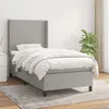 Image de vidaXL Boxspring met matras stof lichtgrijs 80x200 cm3131225