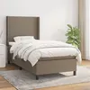 Image de vidaXL Boxspring met matras stof taupe 100x200 cm3131253