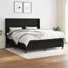 Image de vidaXL Boxspring met matras stof zwart 180x200 cm3131291