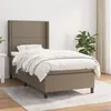Image de vidaXL Boxspring met matras stof taupe 100x200 cm3131333