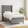 Image de vidaXL Boxspring met matras stof donkergrijs 90x190 cm3131474