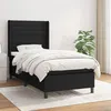 Image de vidaXL Boxspring met matras stof zwart 100x200 cm3131491