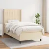 Image de vidaXL Boxspring met matras stof cràmekleurig 80x200 cm3131550