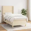 Image de vidaXL Boxspring met matras stof cràmekleurig 90x190 cm3131878