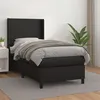 Image de vidaXL Boxspring met matras kunstleer zwart 100x200 cm3132363