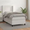 Image de vidaXL Boxspring met matras kunstleer wit 100x200 cm3132364