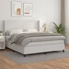 Image de vidaXL Boxspring met matras kunstleer wit 160x200 cm3132388