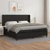 Image de vidaXL Boxspring met matras kunstleer zwart 200x200 cm3132399