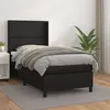Image de vidaXL Boxspring met matras kunstleer zwart 100x200 cm3132423