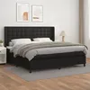 Image de vidaXL Boxspring met matras kunstleer zwart 200x200 cm3132519