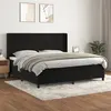Image de vidaXL Boxspring met matras fluweel zwart 200x200 cm3132581