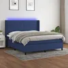 Image de vidaXL Boxspring met matras en LED stof blauw 180x200 cm3138419