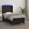 Image de vidaXL Boxspring met matras en LED kunstleer zwart 100x200 cm3139247