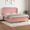 Image de vidaXL Boxspring met matras en LED fluweel roze 180x200 cm3139822