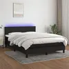 Image de vidaXL Boxspring met matras en LED stof zwart 140x200 cm3133239
