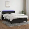 Image de vidaXL Boxspring met matras en LED stof zwart 140x200 cm3133399