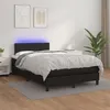 Image de vidaXL Boxspring met matras en LED kunstleer zwart 120x200 cm3134093